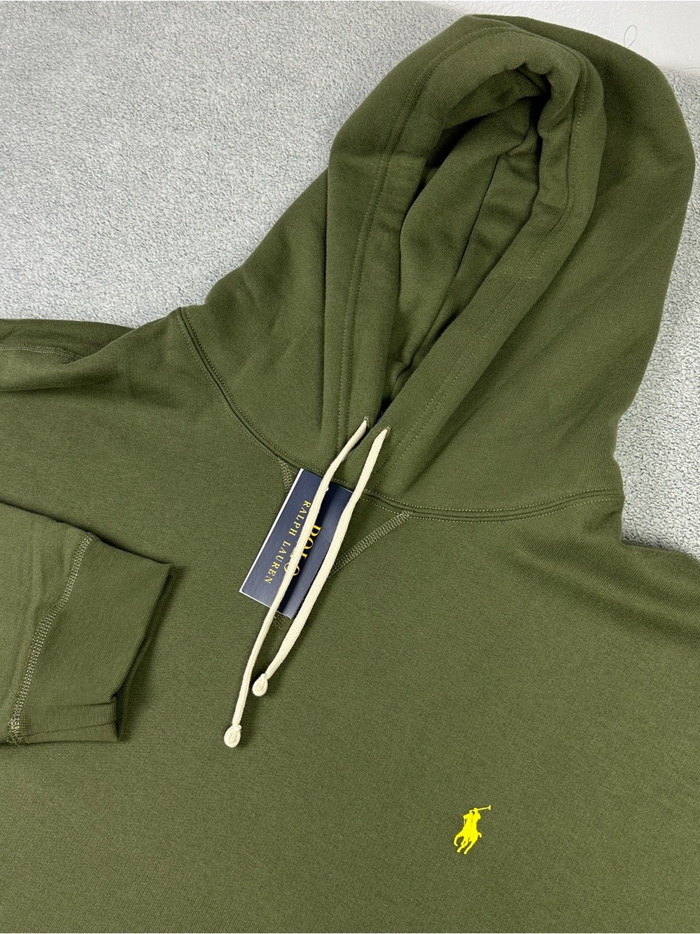 Polo Ralph Lauren Hoodie Mens 4XLT Green Pullover Pony Sweatshirt Classic NEW